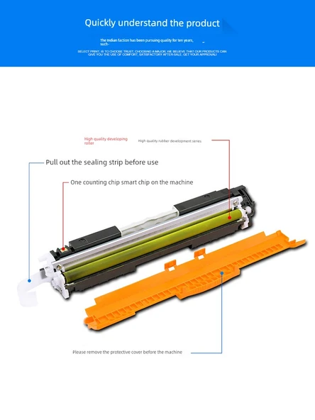 CE312A/CF352A Sarı Toner Kartuşu - Kolay Toz Versiyonu (5 Al 1 Bedava) - 2