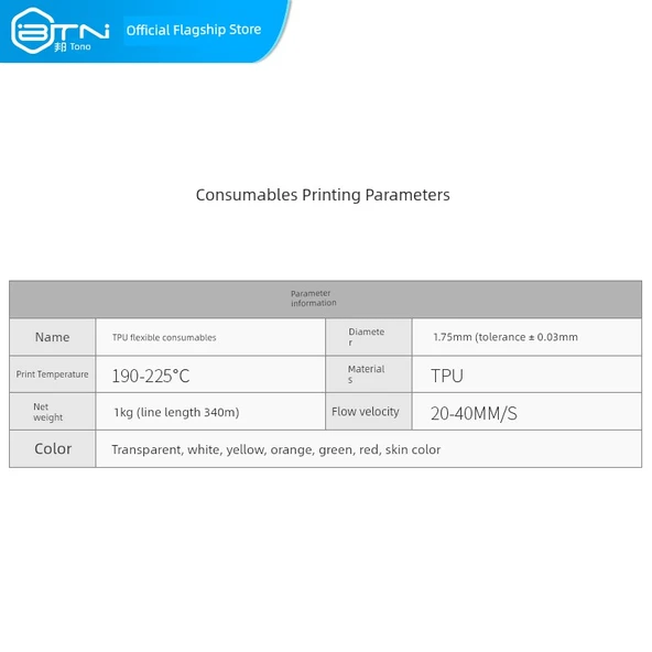 TPU Esnek 3D Yazıcı Filamenti - 1.75mm - 1kg - Şeffaf - 3