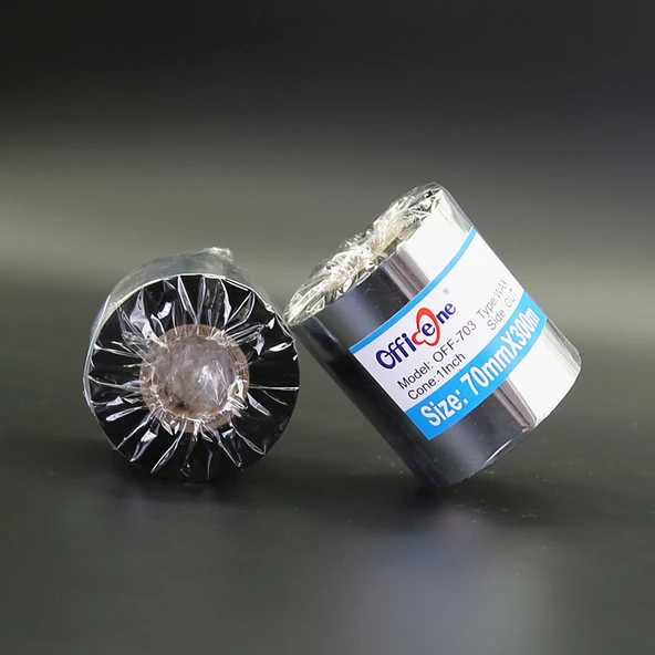 Wax Bazlı Termal Transfer Şerit Rulosu - 30mm x 300m - 4