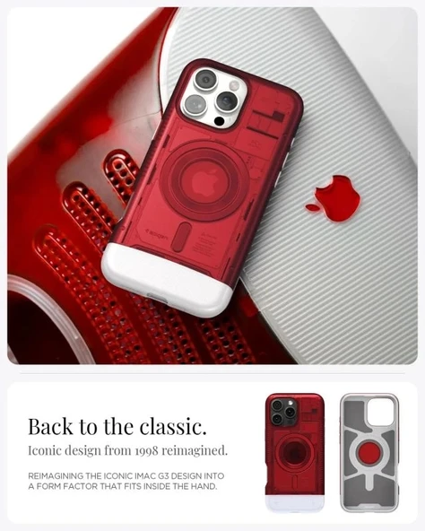 Spigen iphone 15 Pro Manyetik Klasik C1 MagFit Kılıf - 5
