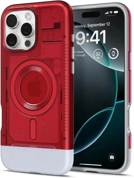 Spigen iphone 15 Pro Manyetik Klasik C1 MagFit Kılıf