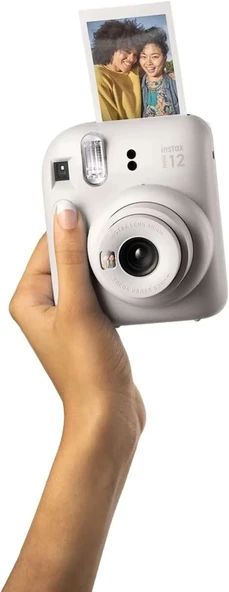 Fujifilm Instax Mini 12 Anlık Fotoğraf Makinesi/Minimate Özel Kılıf/20 Sayfa/İkili Paket - Beyaz - 7