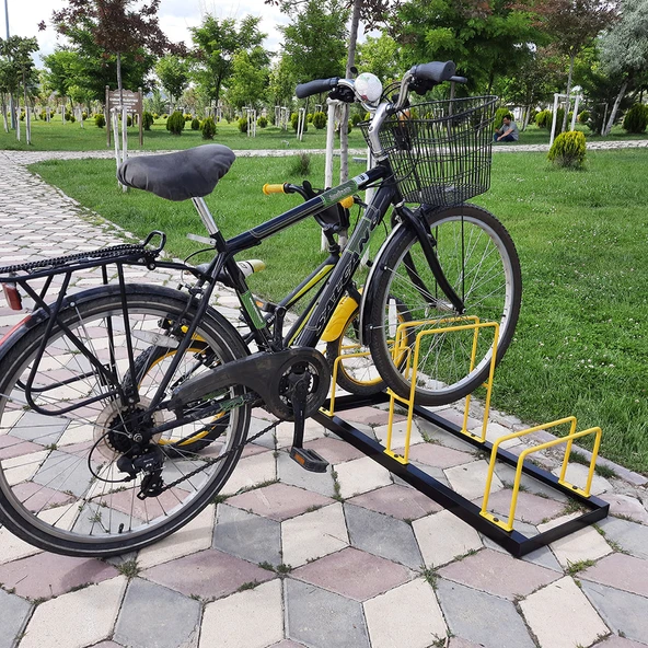 Bisiklet Park Yeri 3 lü Bisiklet Park Demiri Üçlü Bisiklet Koyma Yeri (Üçlü) - 2