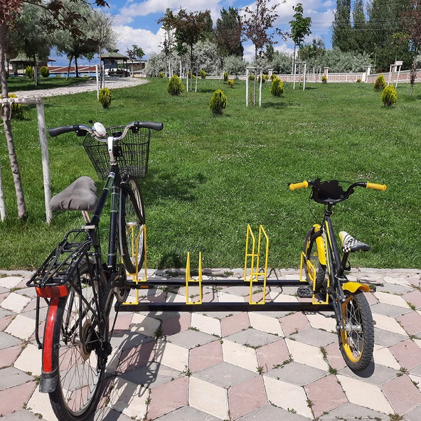 Bisiklet Park Yeri 4 lü Bisiklet Park Demiri Dörtlü Bisiklet Koyma Yeri (Dörtlü) - 5