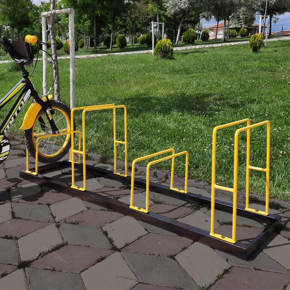 Bisiklet Park Yeri 4 lü Bisiklet Park Demiri Dörtlü Bisiklet Koyma Yeri (Dörtlü)