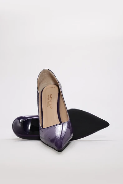 Hakiki Deri  Kadın İnce Topuk Ayakkabı 215ZA2588 - Resim 8