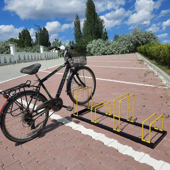 Bisiklet Park Yeri 4 lü Bisiklet Park Demiri Dörtlü Bisiklet Koyma Yeri (Dörtlü) - 4