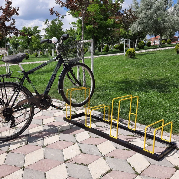 Bisiklet Park Yeri 4 lü Bisiklet Park Demiri Dörtlü Bisiklet Koyma Yeri (Dörtlü) - 3