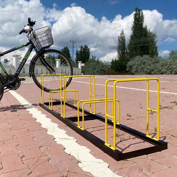 Bisiklet Park Yeri 5 li Bisiklet Park Demiri Beşli Bisiklet Koyma Yeri (Beşli) - 2