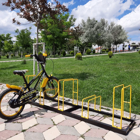 Bisiklet Park Yeri 5 li Bisiklet Park Demiri Beşli Bisiklet Koyma Yeri (Beşli) - 3