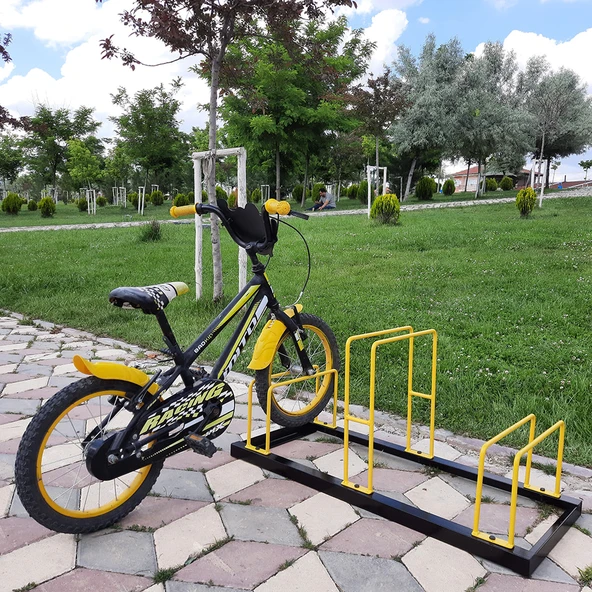 Bisiklet Park Yeri 3 lü Bisiklet Park Demiri Üçlü Bisiklet Koyma Yeri (Üçlü) - 5