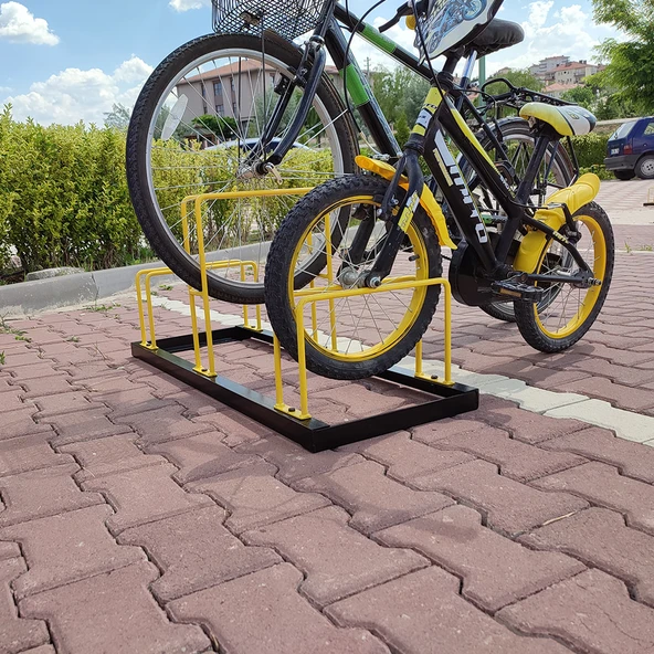 Bisiklet Park Yeri 3 lü Bisiklet Park Demiri Üçlü Bisiklet Koyma Yeri (Üçlü) - 3