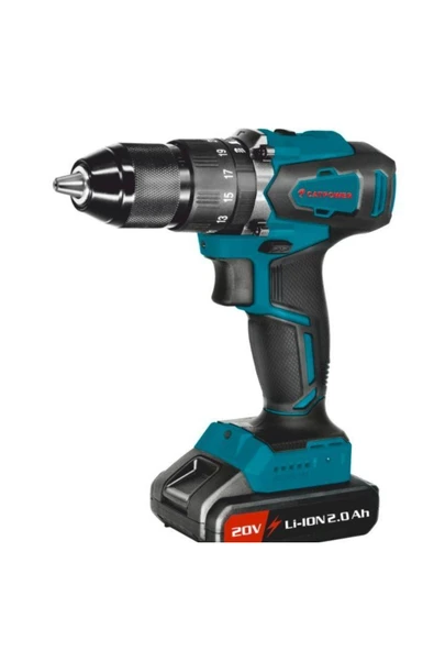 Cat Power 2 Yıl Catpower 4111 Li-ıon Akülü Kömürsüz Darbeli Matkap Vidalama 4.0 - 4.4 Ah 20 Volt Çift akü Li-
