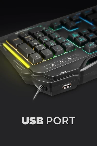 Rampage Kb-r63 Stage Rainbow Rgb Aydınlatmalı Makrolu Gaming Oyuncu Klavyesi - 3