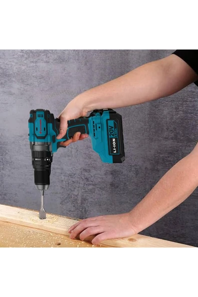 Cat Power Catpower 4235 Akülü Kömürsüz Li-ion 20 V 4.0 Ah Batarya Avuç Taşlama Kırıcı Delici Darbeli Vidalama - 7