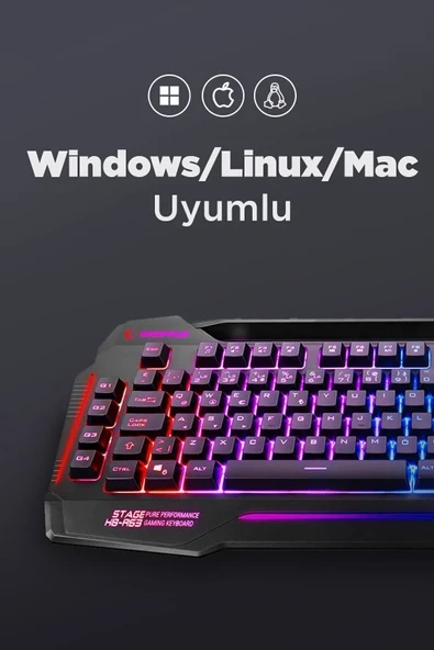 Rampage Kb-r63 Stage Rainbow Rgb Aydınlatmalı Makrolu Gaming Oyuncu Klavyesi - 4