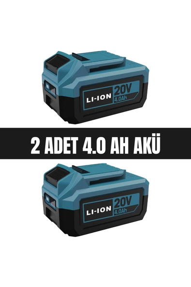 Cat Power Catpower 4235 Akülü Vidalama, Kırıcı-Delici, Taşlama Kömürsüz 20V 2x4.0 Ah Akü ve Hızlı Şarj Cihazı - 2