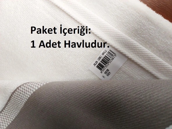 Özdilek 1 Adet Kdf Pamuk El-Yüz Havlusu (50x90)-Jalen Krem - 3