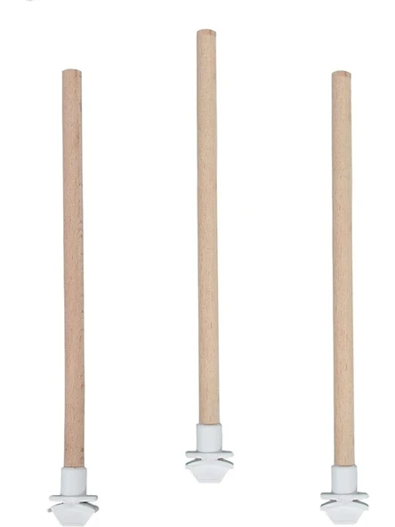 Tahta tünek Ahşap Kuş Tüneği 25 cm 3 adet