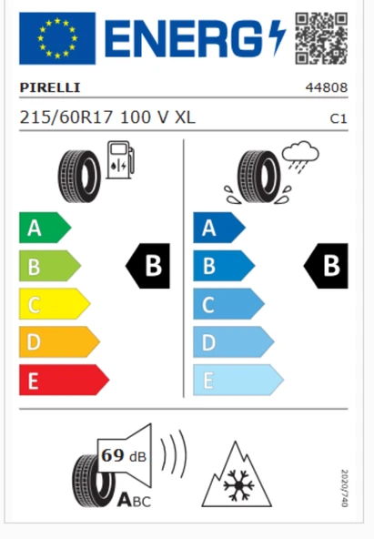 Pirelli Powergy All Season SF 215/60R17 100V XL M+S 3PMSF 4x4 4 Mevsim Lastiği (Üretim Yılı: 2025) - Resim 2