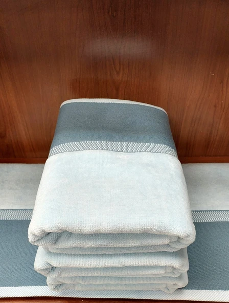 Özdilek 1 Adet Kdf Pamuk El-Yüz Havlusu (50x90)-Jalen Mavi