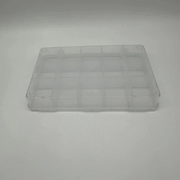 Organizer Plastik Kutu Box 15 Sabit Bölmeli 145x225x30mm - 5