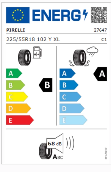 Pirelli 225/55R18 102Y XL Cinturato P7 Audi(AO) Oto Yaz Lastiği (Üretim Yılı:2025) - Resim 2