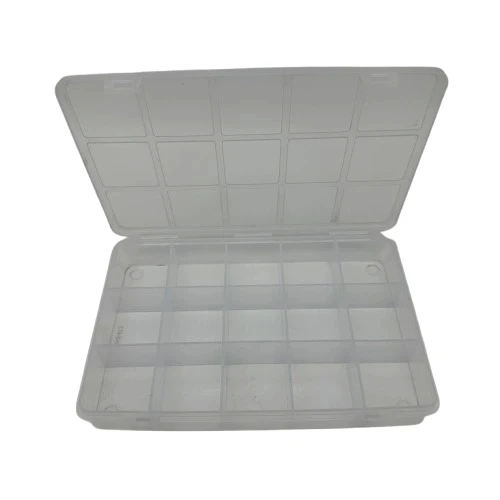 Organizer Plastik Kutu Box 15 Sabit Bölmeli 145x225x30mm - 1