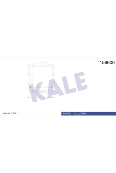 Kale 0001034PS OTO Radyatör 000 Su Radyatörü Isuzu Npr 4 Sıra Ps Bakır ürün görseli 1