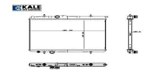 Kale 2056011AB OTO Radyatör  Su Radyatörü 206 - T3E 206 T1 Ew10J4 Dv4Td 1.4 HDI Tu3Jp Dw10Td 1 Sıra Alb ürün görseli 1