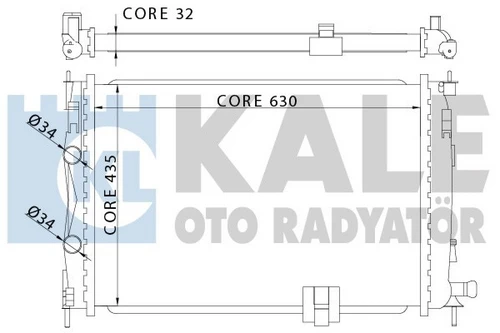 Kale 342060 OTO Radyatör  Radyatör Nissan Qashqai - Qashqai  - 2 Al-Pl-Brz