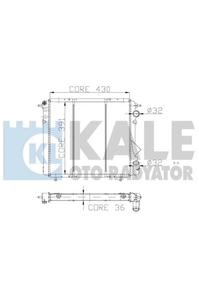 Kale 0509042PA OTO Radyatör 0 Su Radyatörü R19 1.4 C3J Karbüratörlü Mt Nac