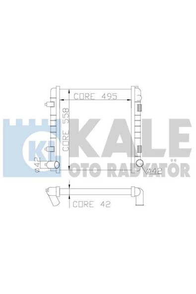 Kale 350300 OTO Radyatör  Su Radyatörü Range Rover II 495X558X42 ürün görseli