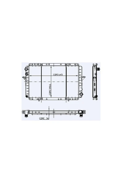 Kale 0542422PA Motor Radyatör Master 2 02 5 Tdı 2 Sıra Cu Pl 7700741062 7700745110 Uyumlu