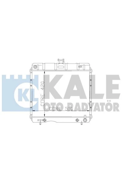 Kale 0900172PA OTO Radyatör 0 Su Radyatörü Mb 200 200D 230.4 W115 68-77 2 Sıra Pa Bakır ürün görseli 1