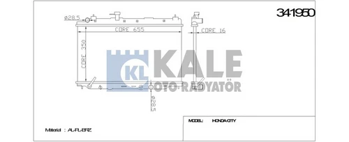 Kale 341950 Radyatör City Al-Pl-Brz