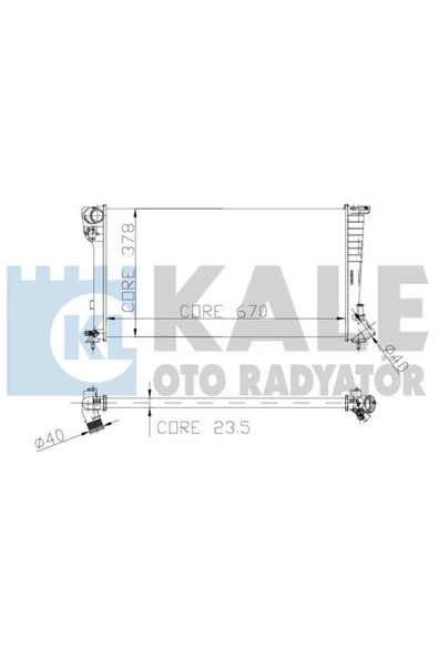 Kale 0403032AL 0 Su Radyatörü Partner 99-02 1.9D Xud9 Berlingo 2 Sıra Al Pl 670X377.5X23
