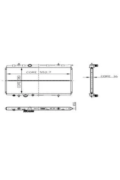 Kale 2016171PA OTO Radyatör  Su Radyatörü 307  1.6 16V / Xsara 1 Sıra Cu Pl ürün görseli 1