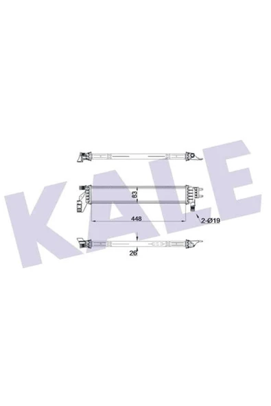 Kale 0559221AB 0 Su Radyatörü Alb Sıs. Brazıng Lt Ara Soğutucu (dacia: Duster Iı Logan Iı San ürün görseli 1