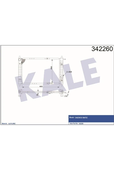 Kale 341930 Radyatör Daewoo Matız Al-pl-brz Uyumlu