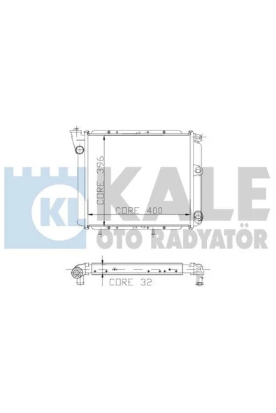 Kale 0503112AL OTO Radyatör 0 Su Radyatörü Renault 9 R11 2 Sıra Al Pl