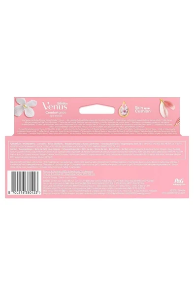Gillette Venus Comfortglide Spa Breeze Yedek Bıçak – 6’lı Paket (Jel Bar'lı Kadın Tıraş Başlığı) - 2