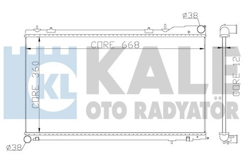 Kale 364900 OTO Radyatör  Radyatör Subaru Forester Al-Pl-Brz 360X688X26 ürün görseli 1