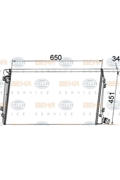 Mahle CR1395000S Cr1395000s Radyatör 05- Passat Jetta 2.0tdı ürün görseli