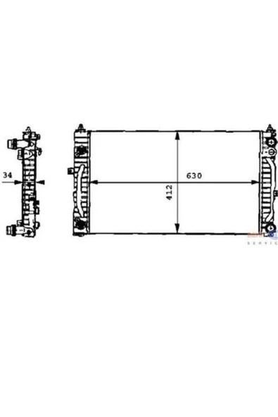 Mahle CR132000S Cr132000s Radyatör 96-06 Passat A4 1.8t-1.9tdı -ac -os