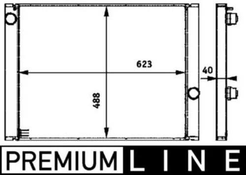 Mahle CR582000P -knecht-behr Cr582000p Radyatör Soğutucu Bmw 5 E60 545ı 17117532770