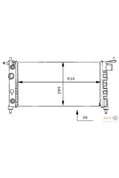 Mahle CR269000S Cr269000s Radyatör 96- Corsa.b 1.4 8v *c14nz* -ac -os ürün görseli