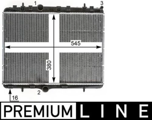 Mahle CR2014000P -knecht-behr Cr2014000p Radyatör Soğutucu Citroen C3 1.6 Hdı 0