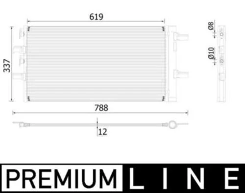 Mahle AC894000P -knecht-behr Ac894000p A C-kondansatör Bmw 2 F45 46 X1 X2 64509271205
