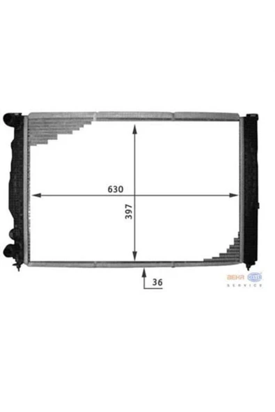 Mahle CR647000S Cr647000s Radyatör 00-05 Passat Superb-a6 A4 1.8t-1.9tdı - Ac ürün görseli 1